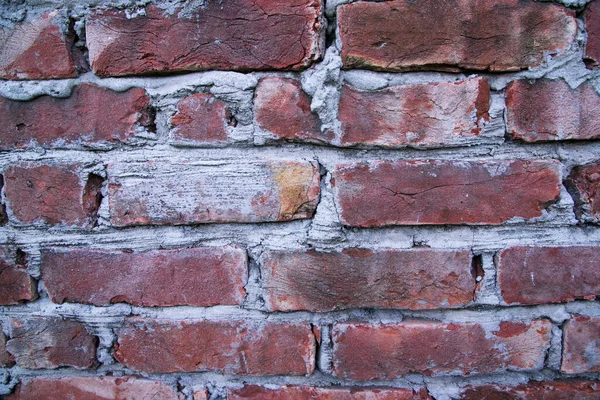 Red Brick Wall Background Grunge Texture — Stockfoto