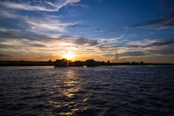 Beautiful Landscape View Beach Dramatic Colorful Sunset —  Fotos de Stock