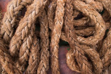 Kirli jüt halatı arka plan dokusu olarak kullanılabilir