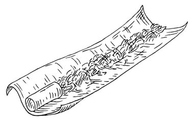 Dumanlı el yapımı sigaralar. Vintage gravür çizimi