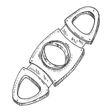 Giyotin purosu kesiyorum. Beyaz arkaplanda izole edilmiş klasik oyma vektörü siyah illüstrasyon.