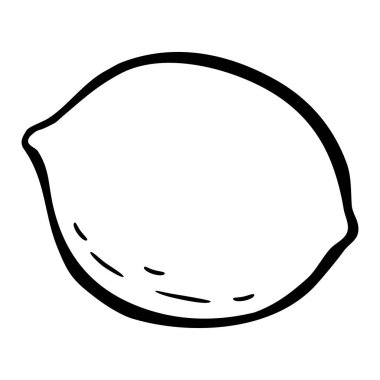 Limon dilimi ve ve tüm. Beyaz arka plan üzerinde izole. Vektör siyah vintage oyma çizim. Elle çizilmiş tasarım öğesi etiket ve poster için