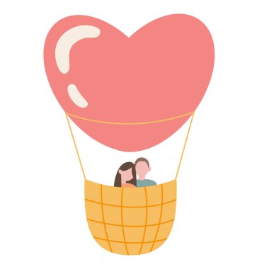 balloon, heart shaped air baloon, cute couple, valentines day, date