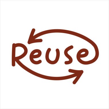 Beyaz Arkaplanda izole edilmiş Yeşil Okları Doğrusal Okla Yeniden Kullan. Çöp Geri Dönüşümü ve Yeniden Kullanım Simgesi, Ekoloji Koruma, Sürdürülebilirlik, Bilinçli Çöp Yenileme Vektörü