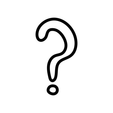 Vector hand drawn doodle question mark. Sketch isolated on white background.