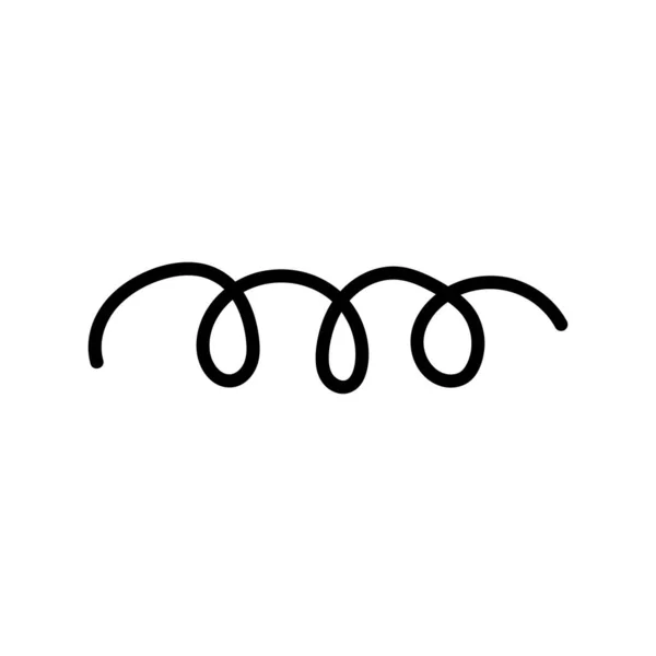 Wavy Curvy Line Zig Zag Criss Cross Lines Vector Icons — Image vectorielle