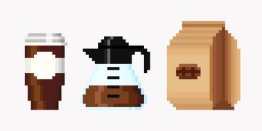 Piksel çiziminde kahve