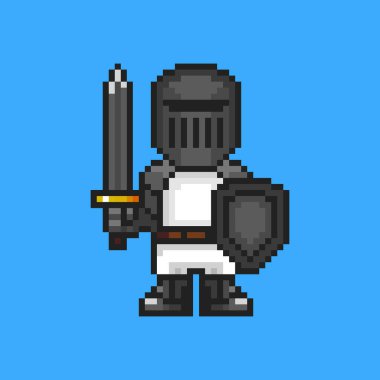 Piksel sanatında bir şövalye