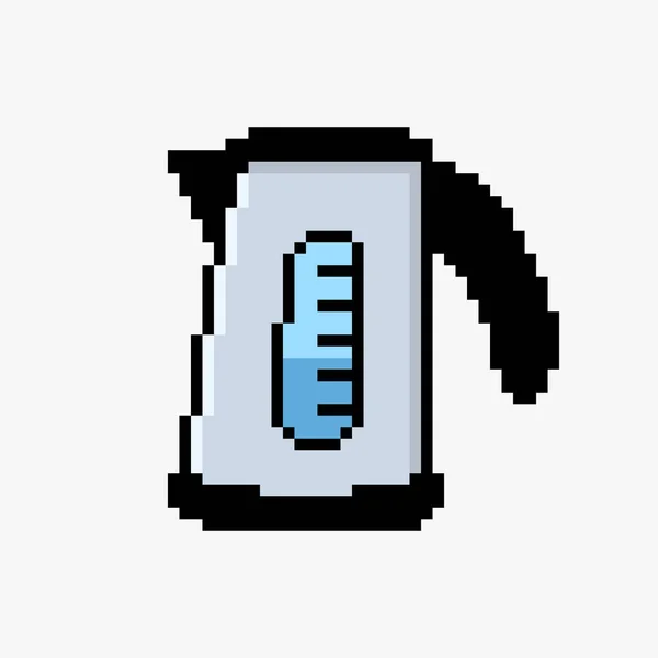 Elektrische Waterkoker Pixel Art — Stockvector