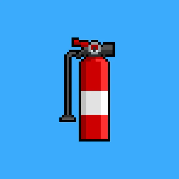 Brandblusser Pixel Art — Stockvector