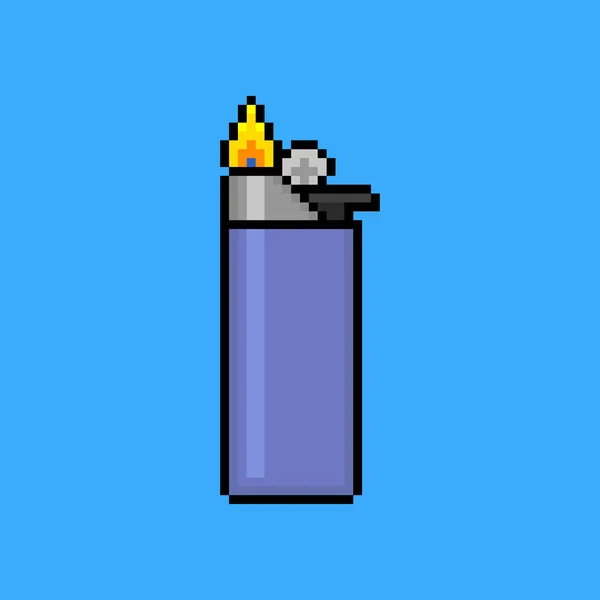 Gasaansteker Pixel Art — Stockvector