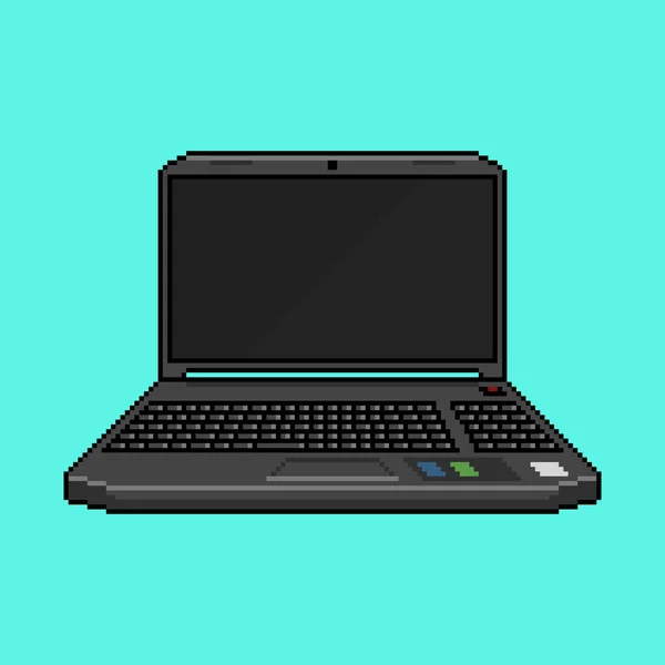 Laptop Pixelstil — Stockvektor