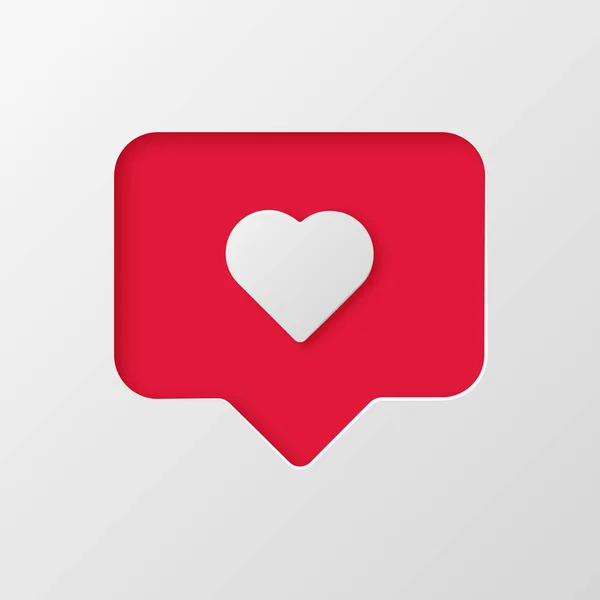 Instagram Come Icona Stile Taglio Carta Icone Dei Social Media Illustrazione Stock