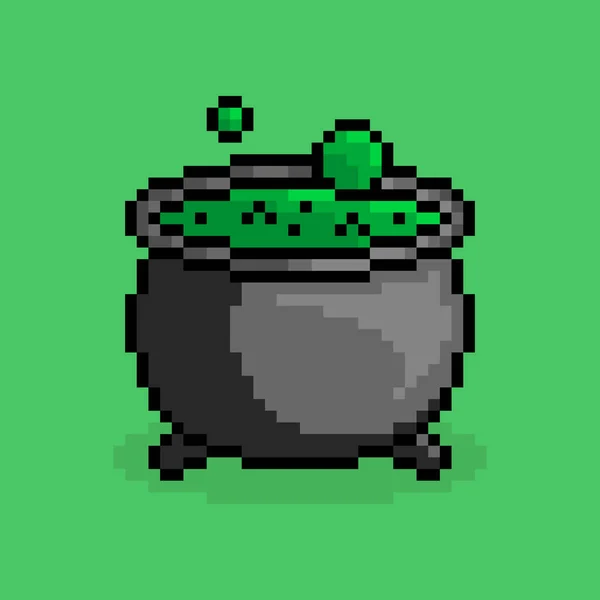 Potion Chaudière Pixel Art — Image vectorielle