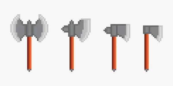 Armes Pixel Art Design — Image vectorielle