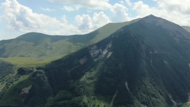 Drone Shot Caucasus Mountains Gudauri Georgia — Wideo stockowe