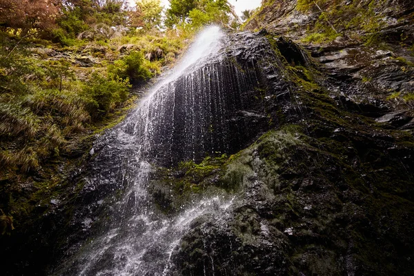 Yalynskiy Waterfall Marmaros Region Carpathian Mountain Ukraine Walking Hiking Trails — Foto Stock