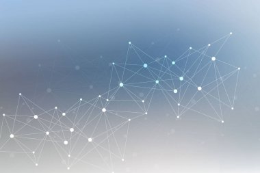 Altıgen soyut arkaplan. Büyük Veri Görselleştirme. Genel ağ bağlantısı. Tıp, teknoloji, bilim geçmişi. Vektör illüstrasyonu