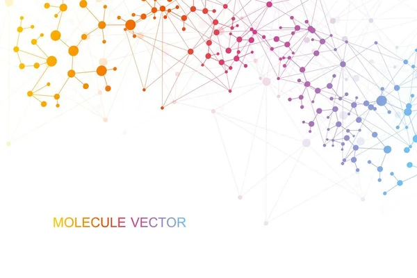 Struttura Molecolare Comunicazione Dna Atomo Neuroni Concetto Scientifico Vostro Progetto — Vettoriale Stock