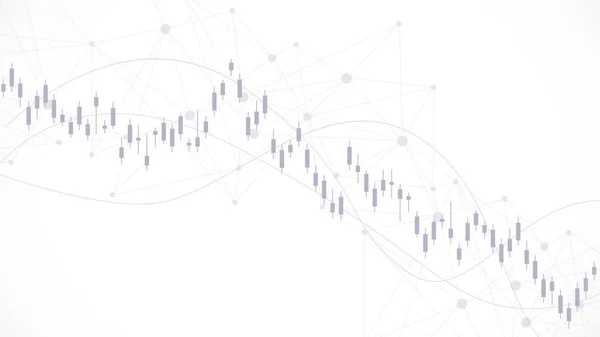 Forex 그래프 Financial Market Vector Illustration Abstract Financial Background — 스톡 벡터