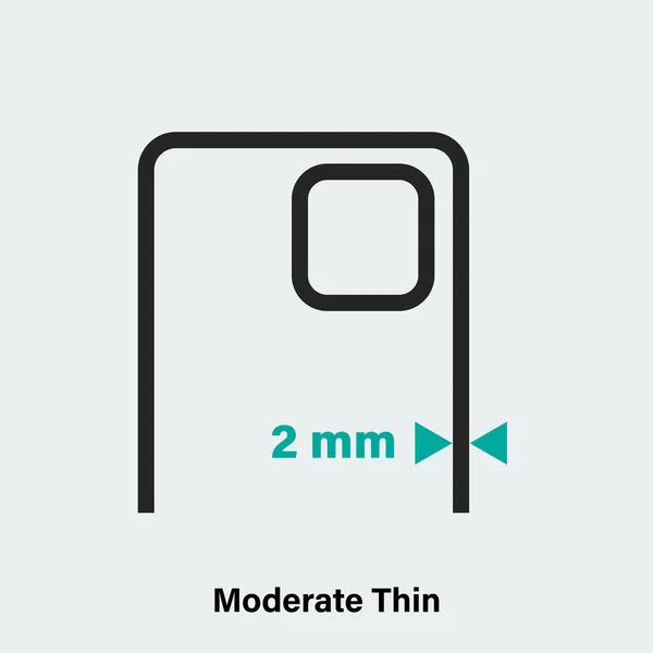 Minimalist Vector Illustration Linear Style Modern Smartphone Camera Protective Case — 스톡 벡터