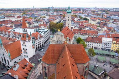Münih kuş bakışı eski şehir