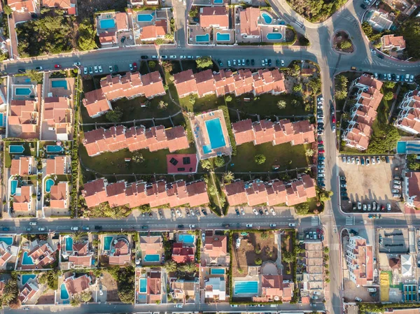 İnsansız Hava Aracı Havuz Evleri İspanya Balear Adası Menorkası