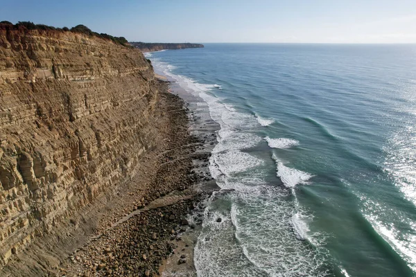 Hava Manzaralı Balıkçılar Portekiz Doğru Yol Alıyorlar Porto Bayan Praia — Stok fotoğraf