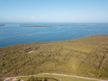 golf sahasının havadan görünümü