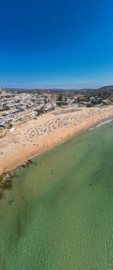 Dikey İHA Havacılık Praia Da Luz Plaj Lagos Portekiz Algarve