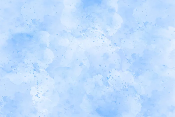 Bleu aquarelle pinceau peinture vecteur stylisé carte rayée — Image vectorielle