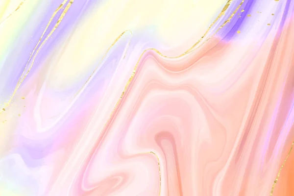 마블 홀로그램 추상 무지개 벡터 배경. 액체 소용돌이 패턴 배경에 대한 핑크 그래픽 삽화 — 스톡 벡터