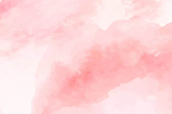 Rosa weiße Aquarell-Nassbürstenfarbe flüssige Papiertextur-Vektorkarte für Text-Design, Etikett, Tag. Abstraktes Aquarell warme Farbe von Hand gezeichnet lebhaften weichen Hintergrund — Stockvektor