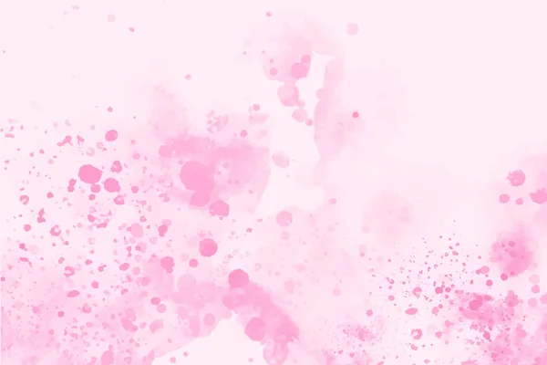 Teinture aquarelle abstraite rose avec éclaboussures et éclaboussures. Arrière-plan créatif moderne pour un design tendance — Image vectorielle