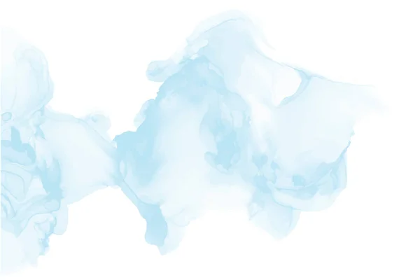Aquarelle bleu clair fond en marbre acrylique — Image vectorielle