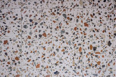 Taş veya beton için Terrazzo fayans dokusu, katı arkaplan.