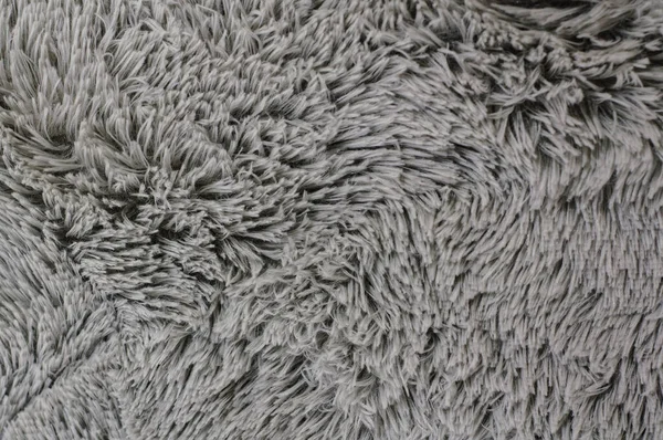 Xadrez de microfibra cinza, textura de tecido de fibra curta, marcas enrugadas, estrutura barulhenta — Fotografia de Stock