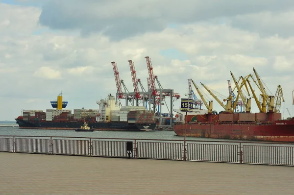 Odesa Ukraine March 2015 International Black Sea Port Odesa Large — Φωτογραφία Αρχείου