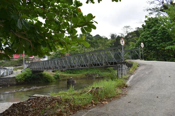 Matelot Trinidad Tobago Березня 2022 Міст Через Річку Матело Яка — стокове фото