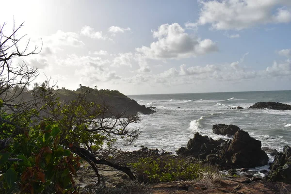 Kilátás Óceánra Galera Point Toco Trinidad Tobago — Stock Fotó