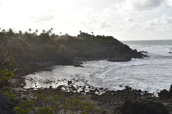 Pohled Oceán Galera Point Toco Trinidad Tobago — Stock fotografie