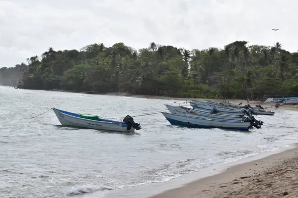 Toko Trinidad Tobago March 2022 Wooden Fishing Boats Fishing Pirogues — стоковое фото