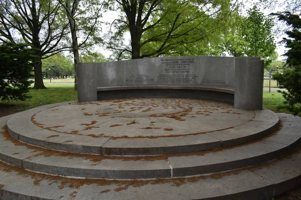 Flushing Queens Nova York Eua Maio 2022 Monumento Exedra Vaticano — Fotografia de Stock