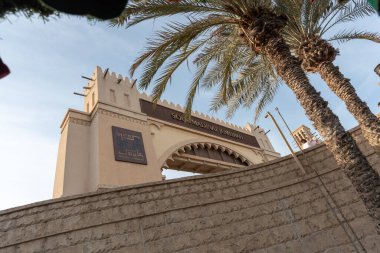 Dubai, Birleşik Arap Emirlikleri 18 Aralık 2021 Souk Madinat Jumeirah, Noel ve yeni yıl için Çocuklar ve Yetişkinler için etkinlik.