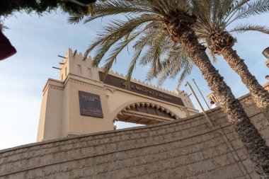 Dubai, Birleşik Arap Emirlikleri 18 Aralık 2021 Souk Madinat Jumeirah, Noel ve yeni yıl için Çocuklar ve Yetişkinler için etkinlik.