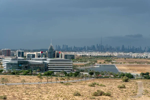 Dubai United Arab Emirates January 2022 Dubai Skyline View Top — 스톡 사진