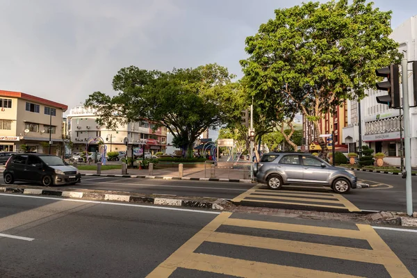Labuan Malezja Czerwca 2021 Widok Ulicę Centrum Miasta Wyspy Labuan — Zdjęcie stockowe