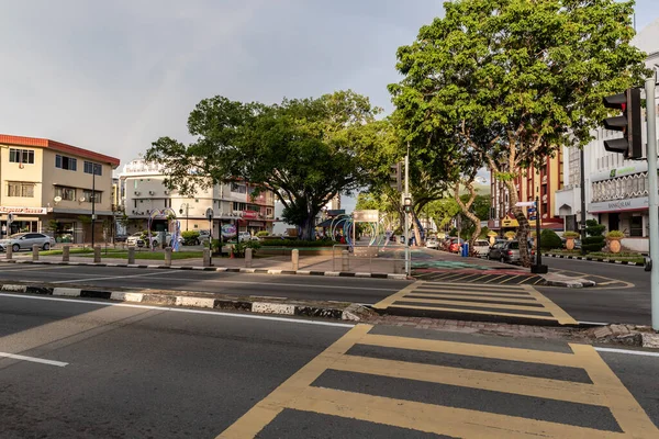 Labuan Malezja Czerwca 2021 Widok Ulicę Centrum Miasta Wyspy Labuan — Zdjęcie stockowe