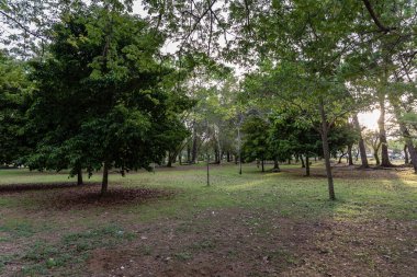 Labuan, Malezya-06 Haziran 2021: Malezya 'nın Labuan adasının merkezindeki caddenin görüntüsü, Malezya Federal Bölgesi' nin başkentidir..