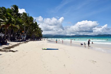 Boracay Island, Philippines, July 10, 2022, tourist spot in central Philippines, lot of visitors coming from country and around the world.